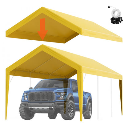 SXYQCPBM10X20 - 10x20 ft Waterproof Carport Canopy Cover with Wind Resistance
