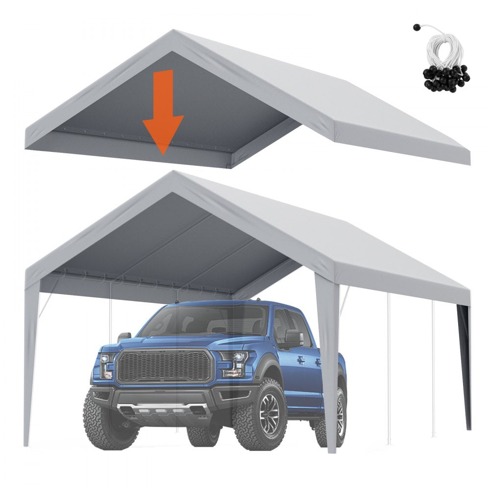 SXYQCPBH12X20 - Heavy-Duty 12x20 ft Waterproof Canopy for Carports