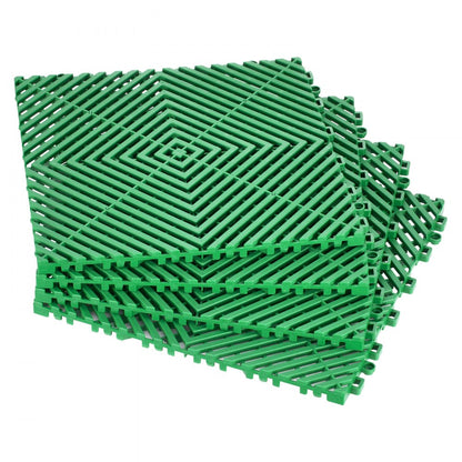 GS-30*30*1.5-Green - Heavy-Duty Interlocking Drainage Mat for Garages and More