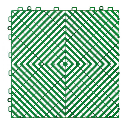GS-30*30*1.5-Green - Heavy-Duty Interlocking Drainage Mat for Garages and More
