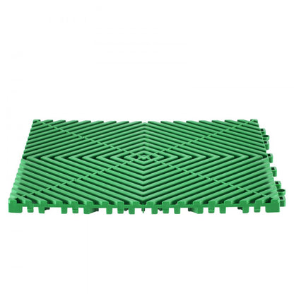 GS-30*30*1.5-Green - Heavy-Duty Interlocking Drainage Mat for Garages and More