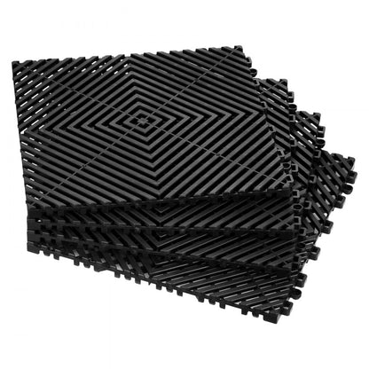 GS-30*30*1.5-B - Heavy-Duty 12” Interlocking Drainage Mat for Garages