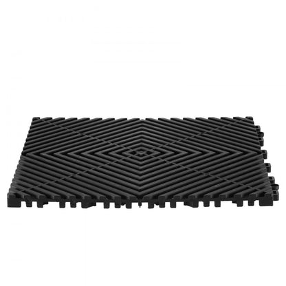 GS-30*30*1.5-B - Heavy-Duty 12” Interlocking Drainage Mat for Garages