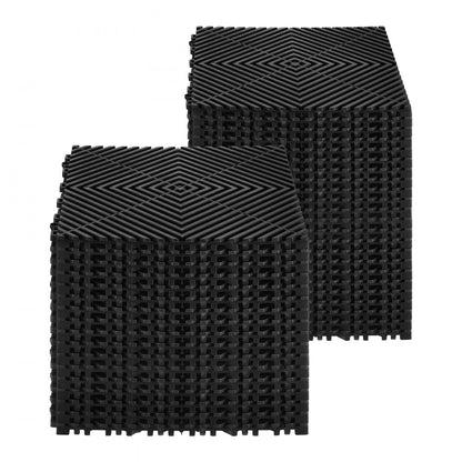 GS-30*30*1.5-B - Heavy-Duty 12” Interlocking Drainage Mat for Garages