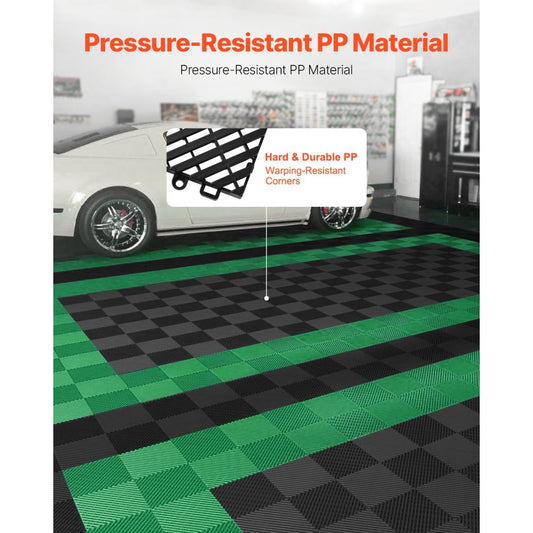 GS30*30*1.5-B - Heavy-Duty 12” x 12” Interlocking Drainage Mat for Effortless Water Flow