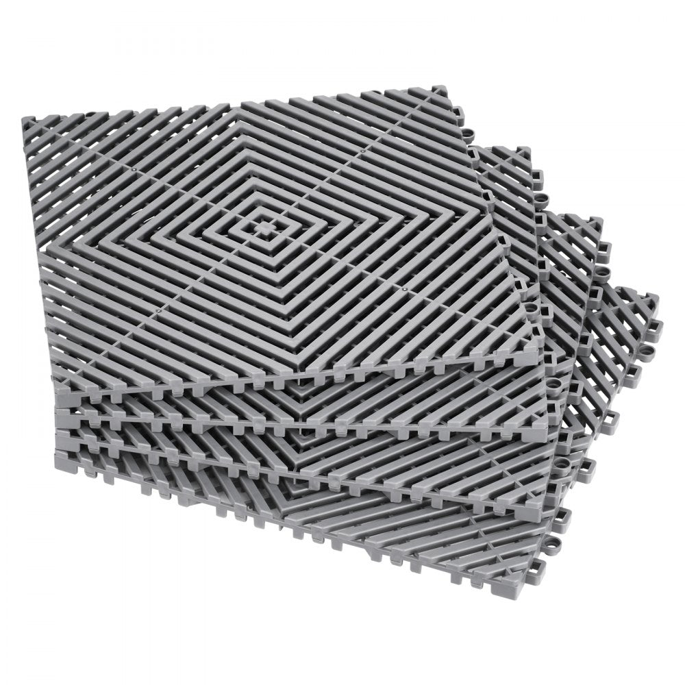 GS-30*30*1.5-G - Heavy-Duty 12” Interlocking Drainage Mat for Garages