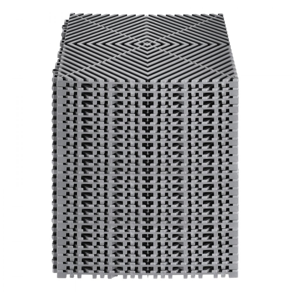 GS-30*30*1.5-G - Heavy-Duty 12” Interlocking Drainage Mat for Garages