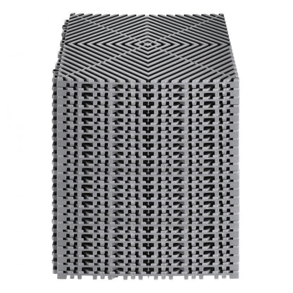 GS-30*30*1.5-G - Heavy-Duty 12” Interlocking Drainage Mat for Garages