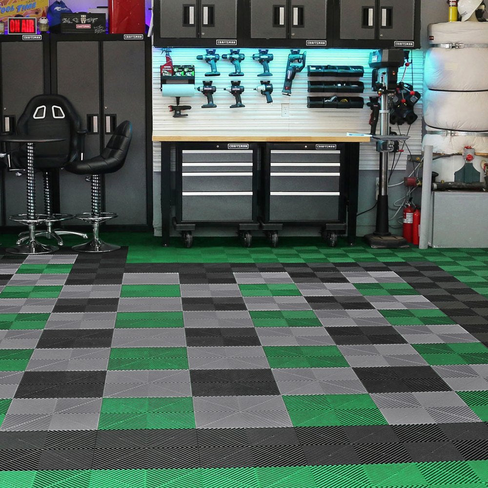 GS-30*30*1.5-B - Heavy-Duty Interlocking Drainage Mat, Efficient Waterproof Design