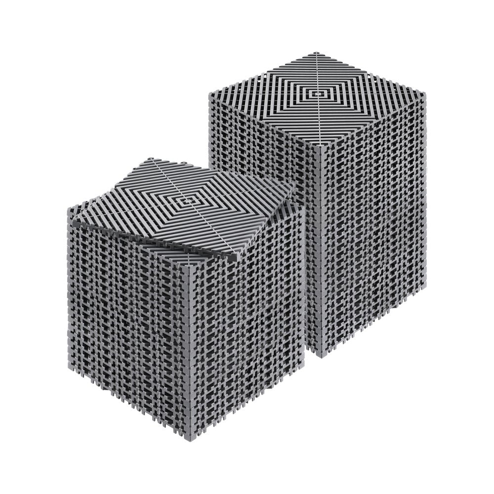 GS-30*30*1.5-G - Heavy-Duty Interlocking Drainage Mat for Garages and Commercial Use