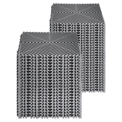 GS-30*30*1.5-G - Heavy-Duty Interlocking Drainage Mat for Garages and Commercial Use