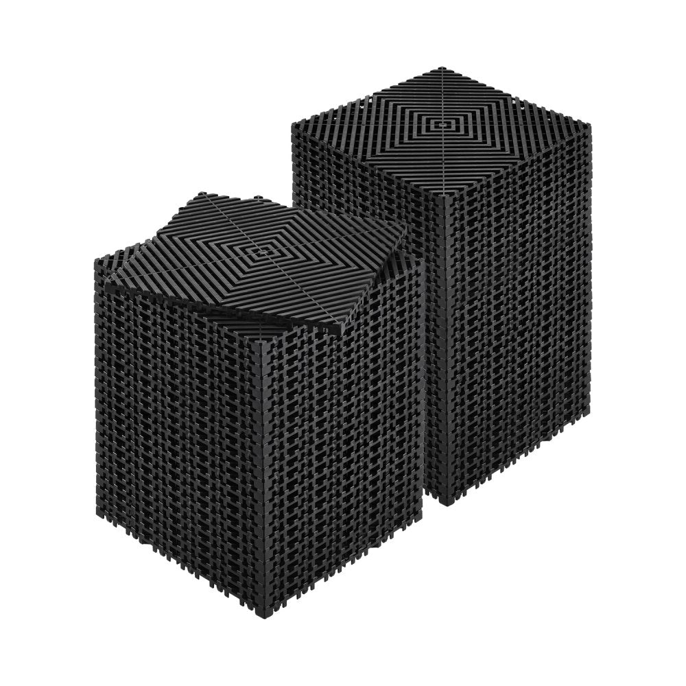 GS-30*30*1.5-B - Durable Interlocking Drainage Mat for Garages, 30" x 30"