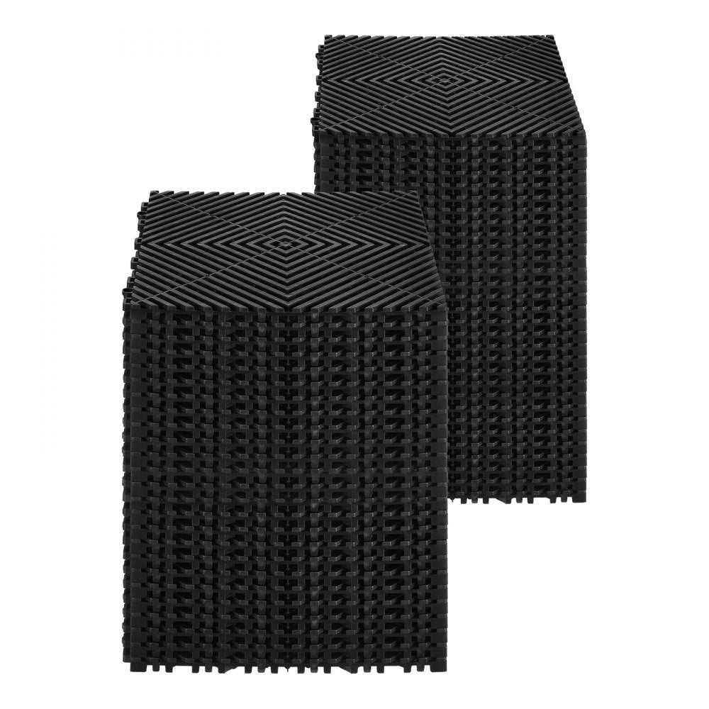 GS-30*30*1.5-B - Durable Interlocking Drainage Mat for Garages, 30" x 30"