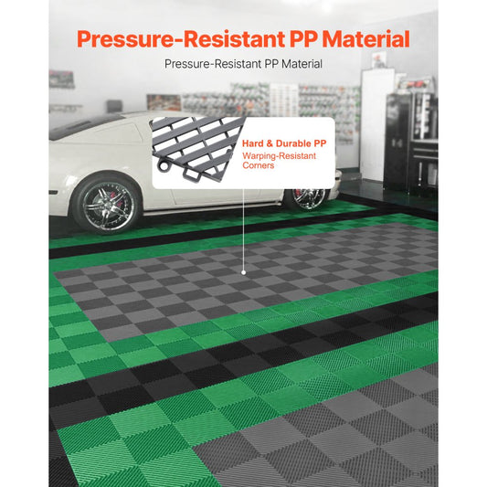GS-30*30*1.5-G - Heavy-Duty Interlocking Drainage Mat for Garages