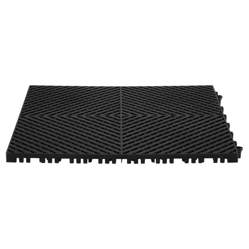 GS-40*40*1.8-B - Heavy-Duty 40"x40" Interlocking Drainage Mat for Garages