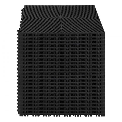 GS-40*40*1.8-B - Heavy-Duty 40"x40" Interlocking Drainage Mat for Garages