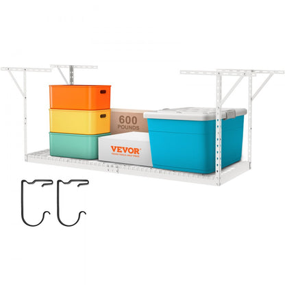 010394696664 - Heavy-Duty Garage Ceiling Rack, 3x8, Adjustable and Secure Storage