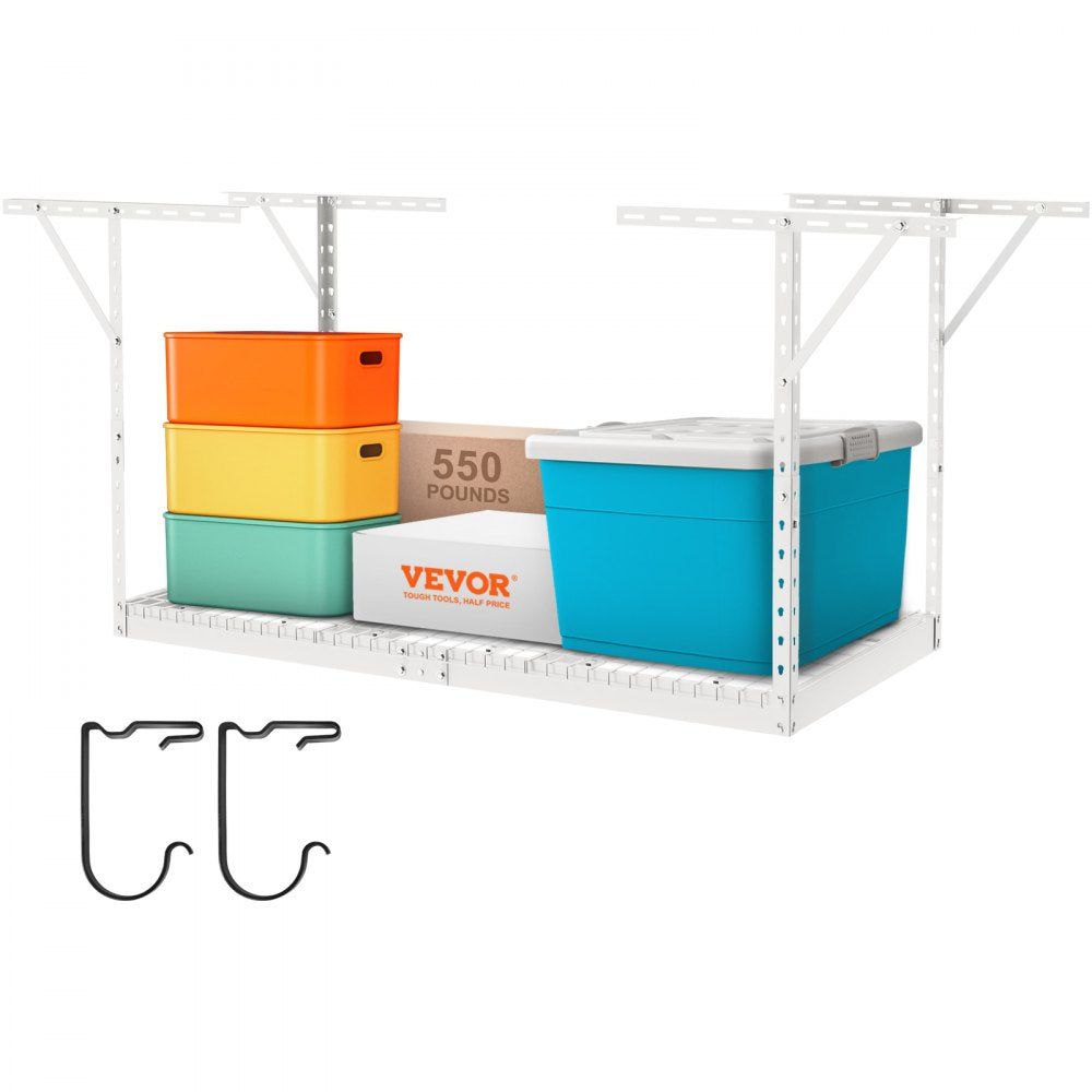 010256613957 - Adjustable Overhead Garage Rack for Space-Saving Storage