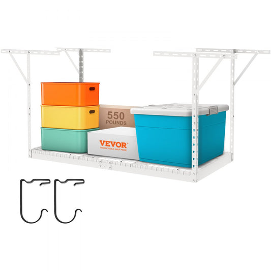 010256613957 - Adjustable Overhead Garage Rack for Space-Saving Storage