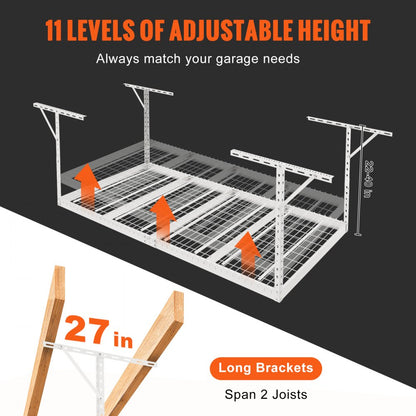 010550705073 - Heavy-Duty Garage Storage Rack, 600 lbs Capacity, Adjustable 22-40"