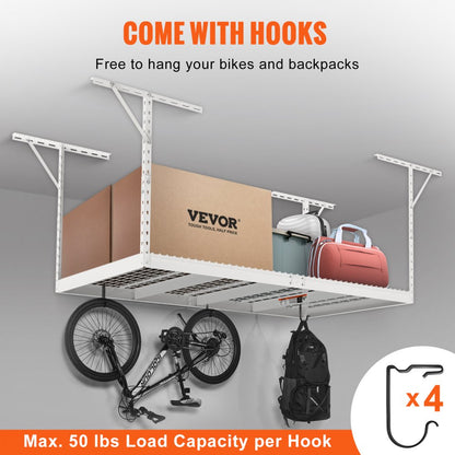 010550705073 - Heavy-Duty Garage Storage Rack, 600 lbs Capacity, Adjustable 22-40"
