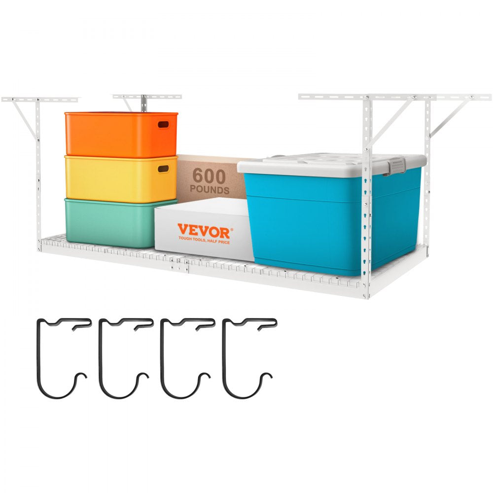 010550705073 - Heavy-Duty Garage Storage Rack, 600 lbs Capacity, Adjustable 22-40"