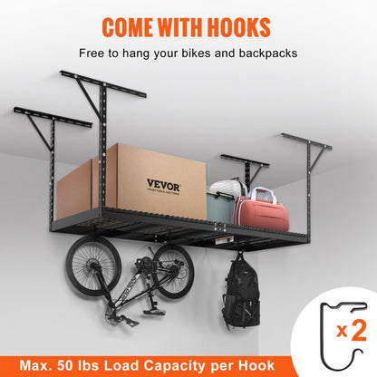 010855498781 - Adjustable 36x96 Steel Garage Storage Rack, 600 lbs Capacity