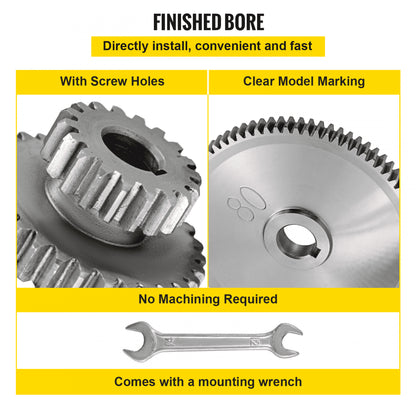 CJ0618 - 17-Piece Precision Iron Micro Lathe Gear Set