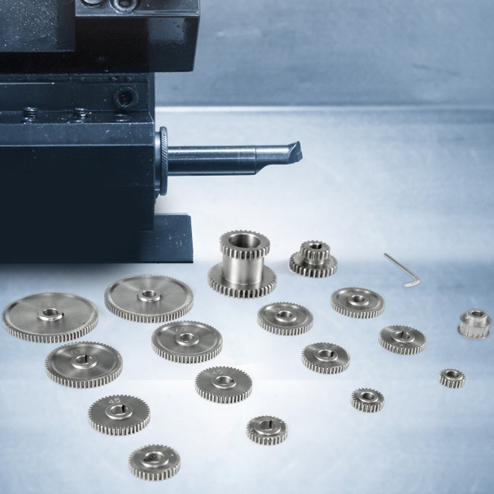 CJ0618 - 17-Piece Precision Iron Micro Lathe Gear Set