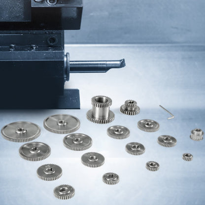 CJ0618 - 17-Piece Precision Iron Micro Lathe Gear Set