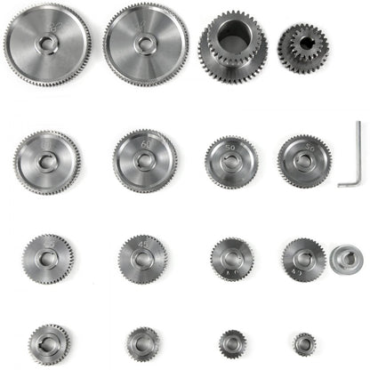 CJ0618 - 17-Piece Precision Iron Micro Lathe Gear Set