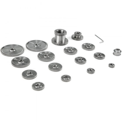 CJ0618 - 17-Piece Precision Iron Micro Lathe Gear Set