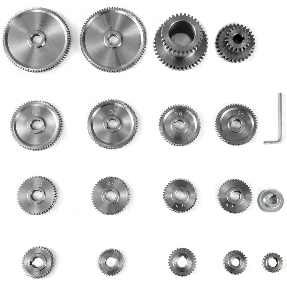CJ0618 - 18-Piece Steel Micro Lathe Gear Set for Precision Cutting