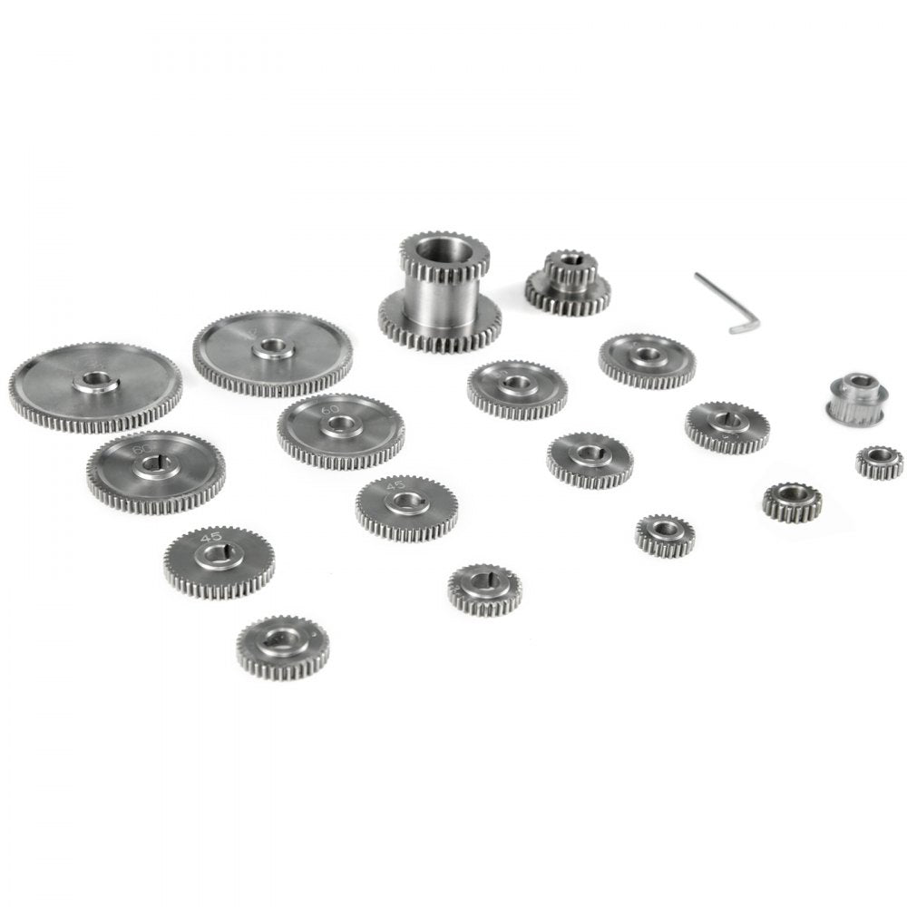 CJ0618 - 18-Piece Steel Micro Lathe Gear Set for Precision Cutting
