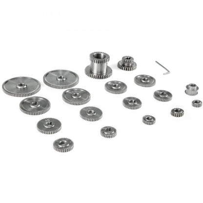 CJ0618 - 18-Piece Steel Micro Lathe Gear Set for Precision Cutting