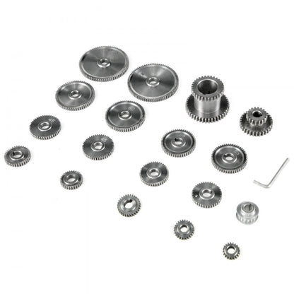 CJ0618 - 18-Piece Steel Micro Lathe Gear Set for Precision Cutting