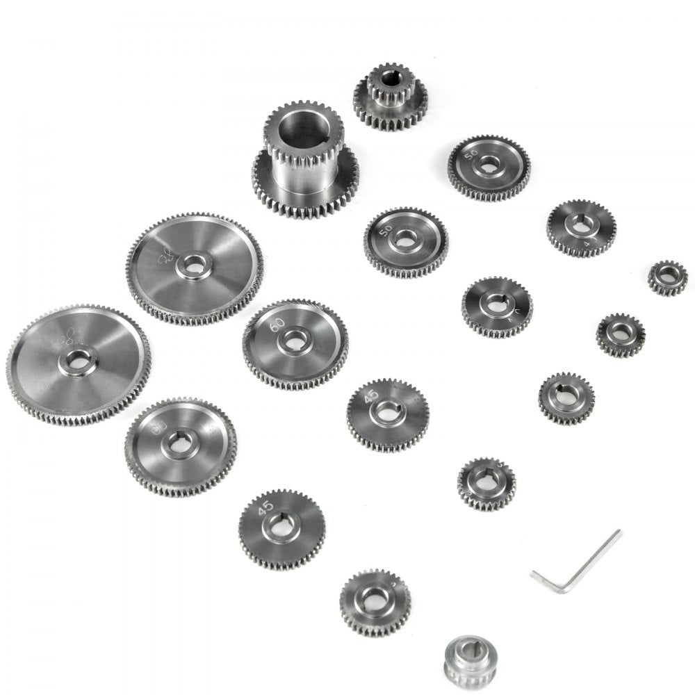 CJ0618 - 18-Piece Steel Micro Lathe Gear Set for Precision Cutting