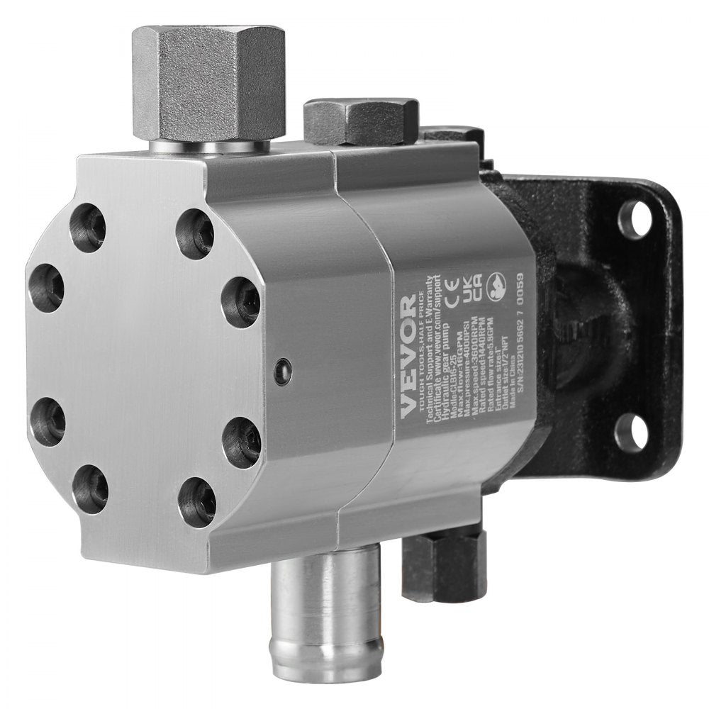 010859226370 - 16 GPM Aluminum Hydraulic Pump for Wood Splitting