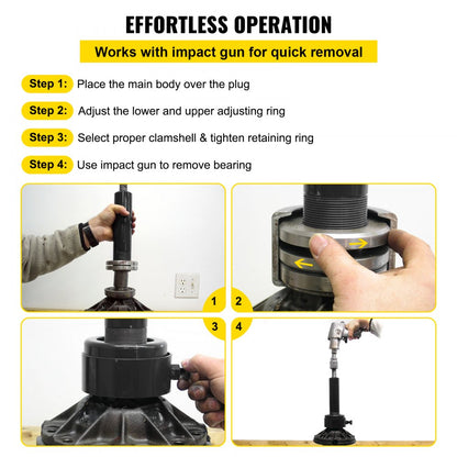K08T - Durable Steel Bearing Puller for Dana & Ford Compatibility