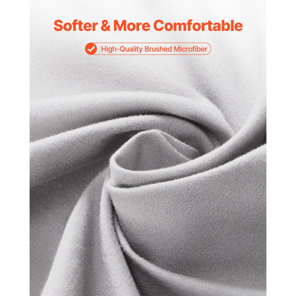 SYSH-F01 - Twin Fitted Sheet Set, 75 x 39 In, Wrinkle-Resistant