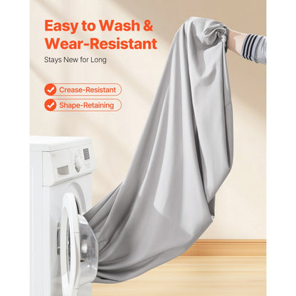 SYSH-F01 - Twin Fitted Sheet Set, 75 x 39 In, Wrinkle-Resistant