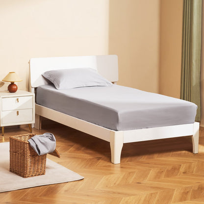 SYSH-F01 - Twin Fitted Sheet Set, 75 x 39 In, Wrinkle-Resistant