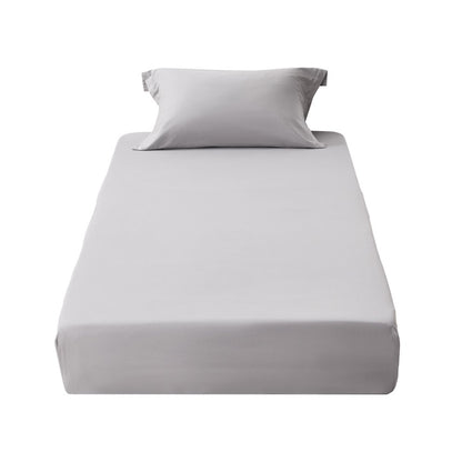 SYSH-F01 - Twin Fitted Sheet Set, 75 x 39 In, Wrinkle-Resistant