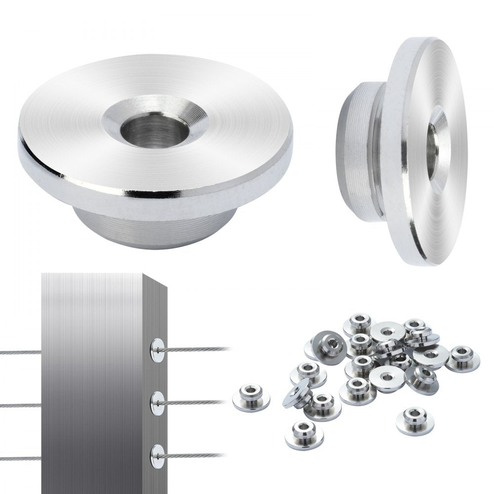 YXHF-W043-51 - VEVOR 51-Pack Stainless Steel Cable Railing Kit for 1/8" Cables