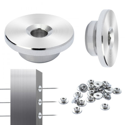 YXHF-W043-51 - VEVOR 51-Pack Stainless Steel Cable Railing Kit for 1/8" Cables