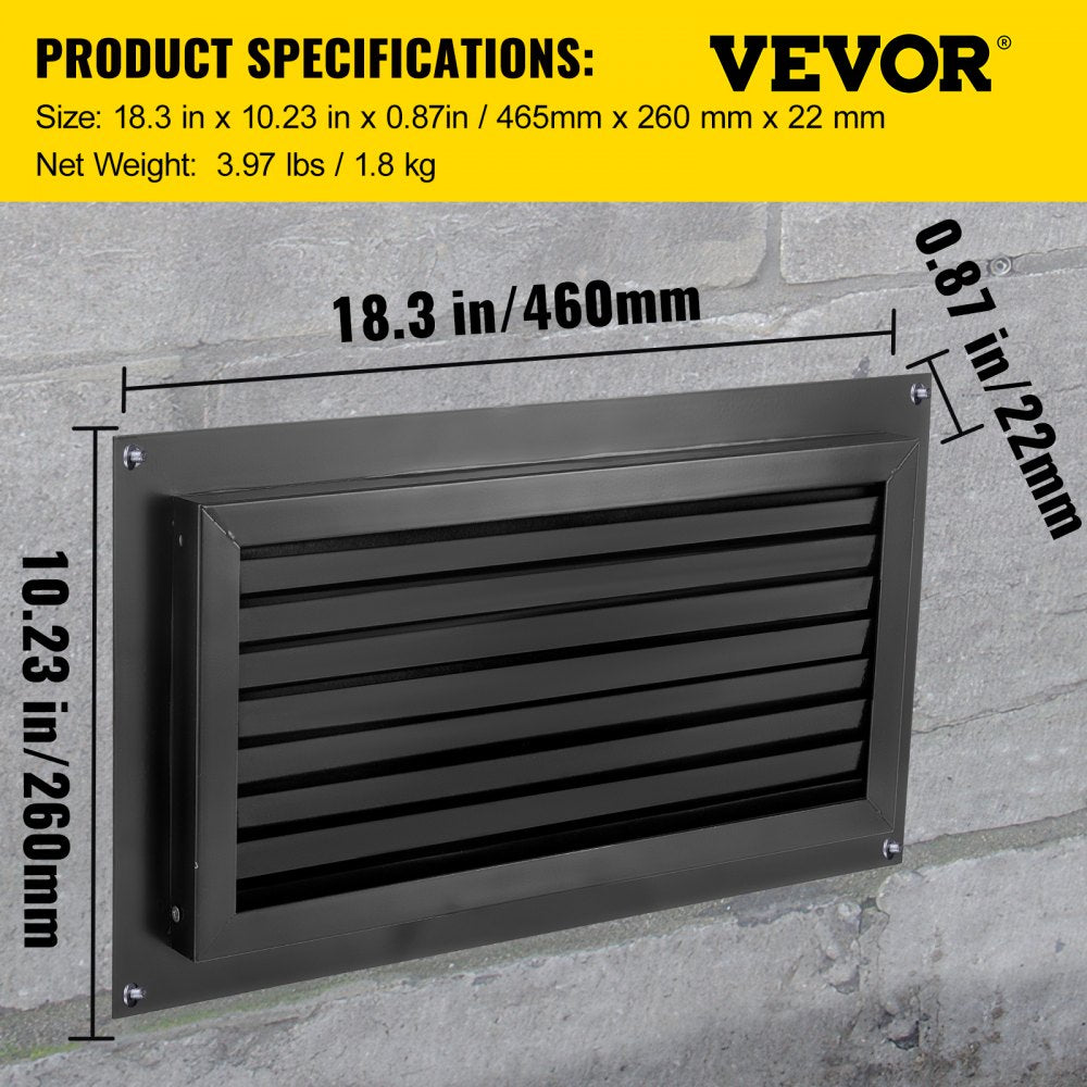 FHTFKSX-16''x8'' - Corrosion-Resistant Flood Vent for Crawl Spaces