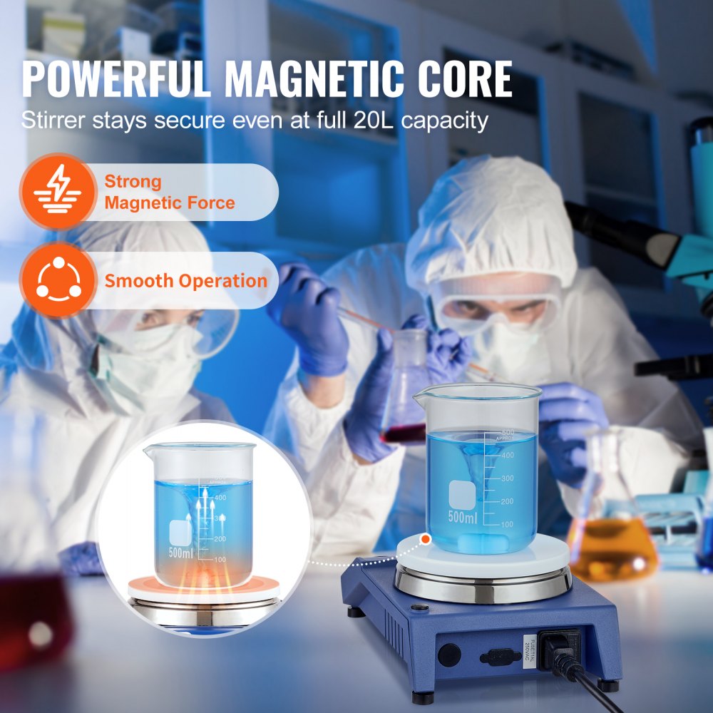 MS-S - 20L VEVOR Magnetic Stirrer for Lab & Industrial Use