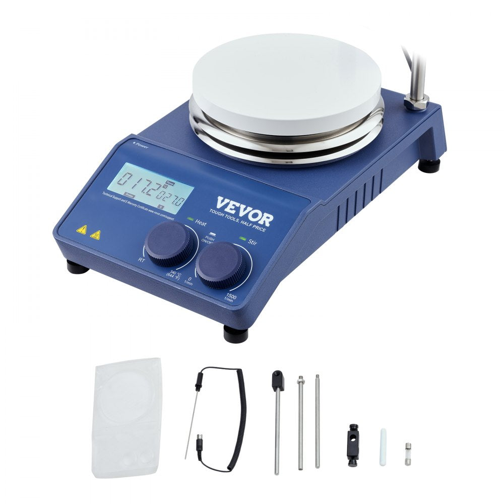 MS-H-ProA - 20L VEVOR Magnetic Stirrer Hot Plate, 11.02x6.3x20.08 inches