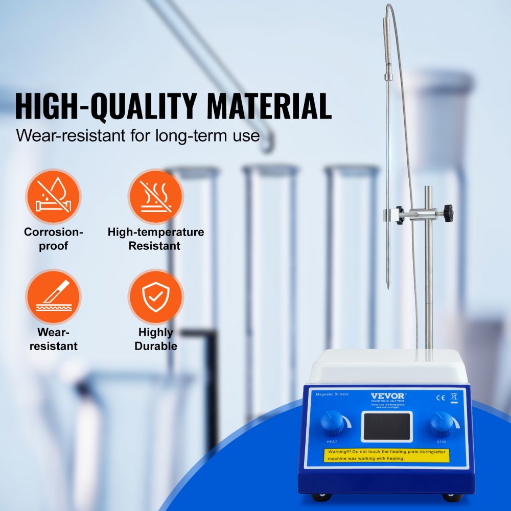 SH-3ABEII - Reliable VEVOR Magnetic Stirrer Hot Plate for Precise Mixing
