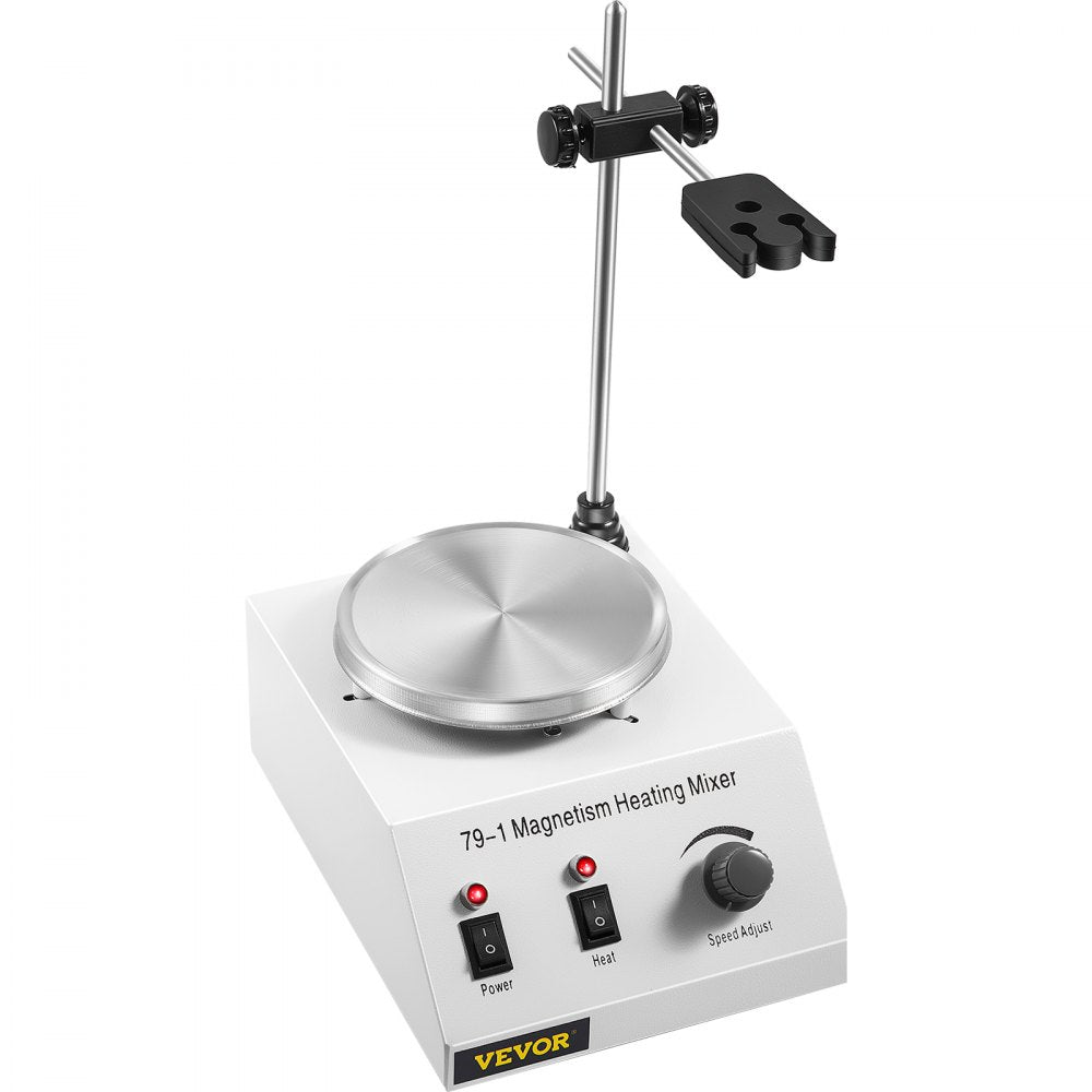 010458672575 - 1L Magnetic Stirrer with 1600 RPM, Stainless Steel Hot Plate